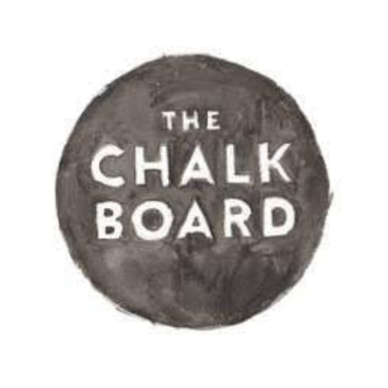 The Chalk Board text logo