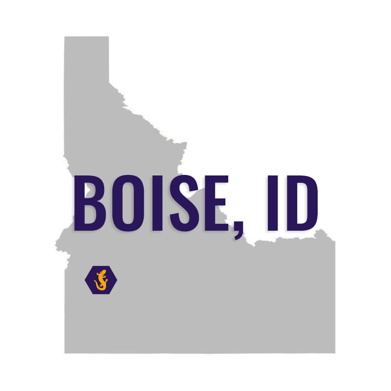 Map of Idaho with Boise indicated